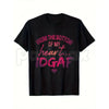 "From The Bottom Of My Heart IDGAF" T-Shirt – Funny Sarcastic Statement Tee, Premium 100% Cotton Rude Graphic Top, Soft Lived-In Heavyweight Social Boundary Shirt, Made in USA