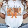 "Thankful Mama" Coquette Fall T-Shirt – Women's Pumpkin Spice Thanksgiving Graphic Tee by Dog Mom Hat