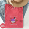 Embroidered Spooky Goose Comfort Colors® T-Shirt – Witchy Silly Goose Lover Tee by Dog Mom Hat
