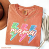 Lightning Checkered Neon Mama T-Shirt by Dog Mom Hat