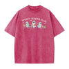"Spooky Señora Club" Vintage Acid Wash T-Shirt – Unisex Graphic Shirt, Retro Vibe