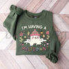 "I'm Having A Meltdown" Snowman Sweatshirt by Dog Mom Hat