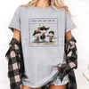 "I FORGET WHAT EIGHT WAS FOR" Funny Cartoon Cowboy Band T-Shirt - Absurdist Quote Meme Tee, Western Humor Statement Shirt, Niche Comedy Apparel