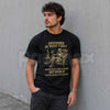 Skeleton & Beer Humorous Art T-Shirt – Vintage Skull Drinking Menswear Graphic Tee