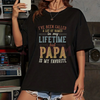 "Papa Is My Favorite Name" Father's Day T-Shirt by Dog Mom Hat