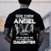 "God Knew I Need An Angel" T-Shirt - Inspirational Faith Slogan Tee, Religious Gift for Mom, Unisex Memorial/Baby Announcement Shirt