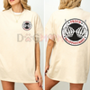 "PROUD DISAPPOINTMENT" Defiant Bone Hand Graphic Crewneck Tee by Dog Mom Hat
