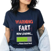 Men's Black "Fart Now Loading" Graphic T-Shirt – Funny Slogan Tee by Dog Mom Hat