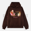 "Hoe Hoe Hoe" Holiday Hoodie – Classic Christmas Slogan Pullover by Dog Mom Hat