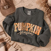 Pumpkin Season Sweatshirt | Fall Patchwork Graphic Crewneck
