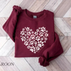 Paw Heart Valentines Sweatshirt by Dog Mom Hat