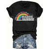 "Take A Look, It's A Book!" Reading Rainbow Tee – Retro 80s/90s Nostalgia Graphic Shirt, Premium 100% Cotton Teacher & Librarian Gift, Vintage Educational Media Apparel, Made in USA