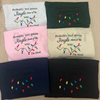 Funny Christmas Embroidered Sweatshirt by Dog Mom Hat