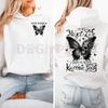 Karma Fairy Skull Butterfly Hoodie – Custom Gen X/Millennial Dark Humor, Two-Sided Classic Fit, 100% Cotton Unisex by Dog Mom Hat