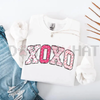 Preppy Valentine's Day XOXO Sweatshirt by Dog Mom Hat
