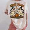 "Goose Bumps" Halloween T-Shirt – Witch Goose Clipart, Cute Halloween Design, Fall Pumpkin Goose Tee by Dog Mom Hat