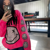 Edgy Monochromatic Urban Camo Crewneck by Dog Mom Hat