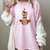 Black Woman And Books Stack Afro Girl Book Lover T-Shirt – Unisex Reading Graphic Tee by Dog Mom Hat