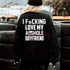 "I Love My Boyfriend" Sweatshirt by Dog Mom Hat