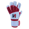 ONEKEEPER VECTOR White and Red - Hybrid Cut High-Performance Goalkeeper Gloves for Youth and Adults