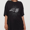 Men's 3D Eagle & Tribal Print T-Shirt - Mexican Themed Performance Tee, Plus Size Casual & Party Top