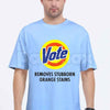 Vote Removes Stubborn Orange Stains T-Shirt – Funny Anti-Trump Political Unisex Tee