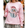 Yarnaby the Snowman Knit Graphic Crewneck by Dog Mom Hat