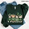 "St. Patrick’s Day Cats" Sweatshirt by Dog Mom Hat