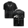 Men's Isaiah 54:17 Bible Verse T-Shirt – Christian Armor of God Sword & Shield Tee, Vintage Washed Cotton Hebrews 13:6 Church Gym Wear