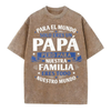 Spanish "Eres Mi Mundo" Dad T-Shirt by Dog Mom Hat