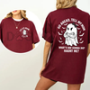 Dead Mom Club Shirt – "Tell My Mom What's She Gonna Do, Haunt Me?" Dark Humor Joke Tee, Unisex Sarcastic Apparel by Dog Mom Hat