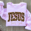 Minimalist "Jesus" Name Sweatshirt by Dog Mom Hat