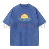 Holafish Acid Wash Vintage T-Shirt – Premium Heavy Cotton Crew Neck Tee by Dog Mom Hat