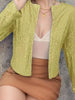 Elegant Women Full-Size Sequin Open Front Cropped Jacket With Glamorous Sparkle Luxury Women Party Jacket by Stevvex
