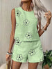 Women's Floral Print Tank Top & Shorts Two-Piece Set – Summer by FitiqueFit