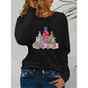 Women’s Long Sleeve Merry Christmas T-Shirt – Cute Christmas Tree Graphic Tee by FitiqueFit