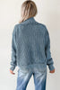 Chestnut Mineral Wash Exposed Seam Patchwork Knit Open Sweater Cardigan by Wild and Free Boutique