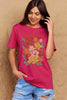Simply Love Full Size GRATEFUL Flower Graphic Cotton T-Shirt by Simply Love