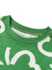 Children's Lucky Clover Print T-Shirt and Shorts Set by Simply Love