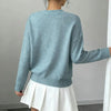 Women's Elegant Floral Sweater - Crew Neck Long Sleeve Casual Pullover by FitiqueFit