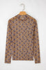 Brown Game Day Football Mesh Sheer Long Sleeve Top by Wild and Free Boutique