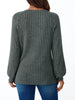 Ribbed Knit Decor Button Long Sleeve T-Shirt by Simply Love
