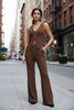 Beach Bohemian Wide-Leg Pants Set | Sleeveless Two-Piece by FitiqueFit