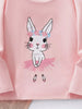Children's Bunny Ballerina Graphic Long Sleeve T-Shirt by Simply Love