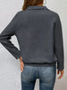 Textured Quarter Snap Sweatshirt by Wild and Free Boutique