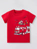 Children's Fire Truck & Helicopter Graphic Short Sleeve T-Shirt by Simply Love