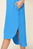 Double Take Full Size Round Neck Short Sleeve Slit Dress Stylish & Comfortable Casual Dress by Stevvex
