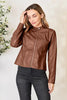 Women Classic Neck Zip-Up Jacket For Everyday Wear Elegant Girls Jacket by Stevvex
