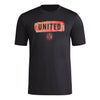 adidas Mens Size FC Short Sleeve Pre-Game T-Shirt Black/Atlanta United Small Tall by EasyOptionXY