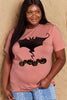Simply Love Full Size Bat & Pumpkin Graphic Cotton T-Shirt by Simply Love